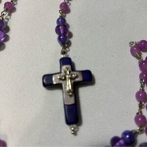 Purple and Silver Rosary